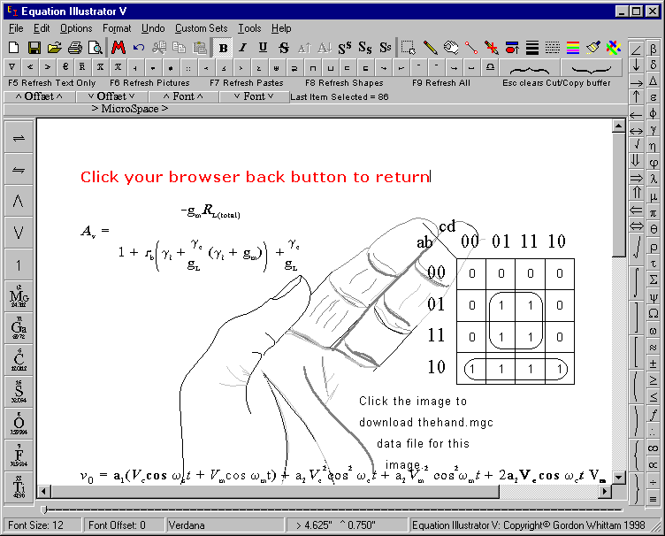 FREE Equation Illustrator(tm) Screenshot